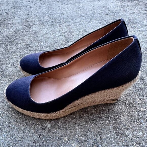 J.Crew Navy Wedges Effortless, Comfortable and Classic Wardrobe Essential - Size - Picture 5 of 7